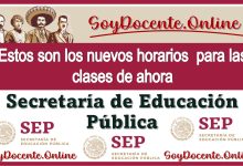 Estos son los nuevos horarios para las clases de ahora | Secretaría de Educación Pública