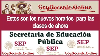 Estos son los nuevos horarios para las clases de ahora | Secretaría de Educación Pública