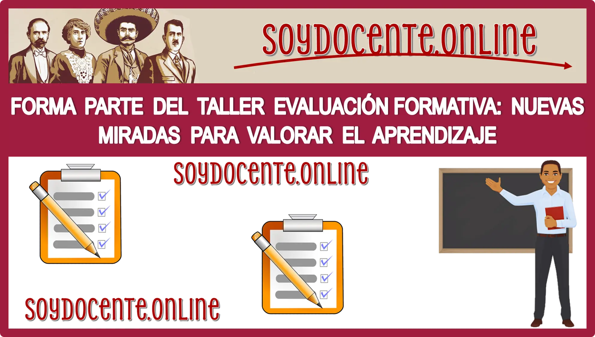 FORMA PARTE DEL TALLER EVALUACIÓN FORMATIVA: NUEVAS MIRADAS PARA VALORAR EL APRENDIZAJE 