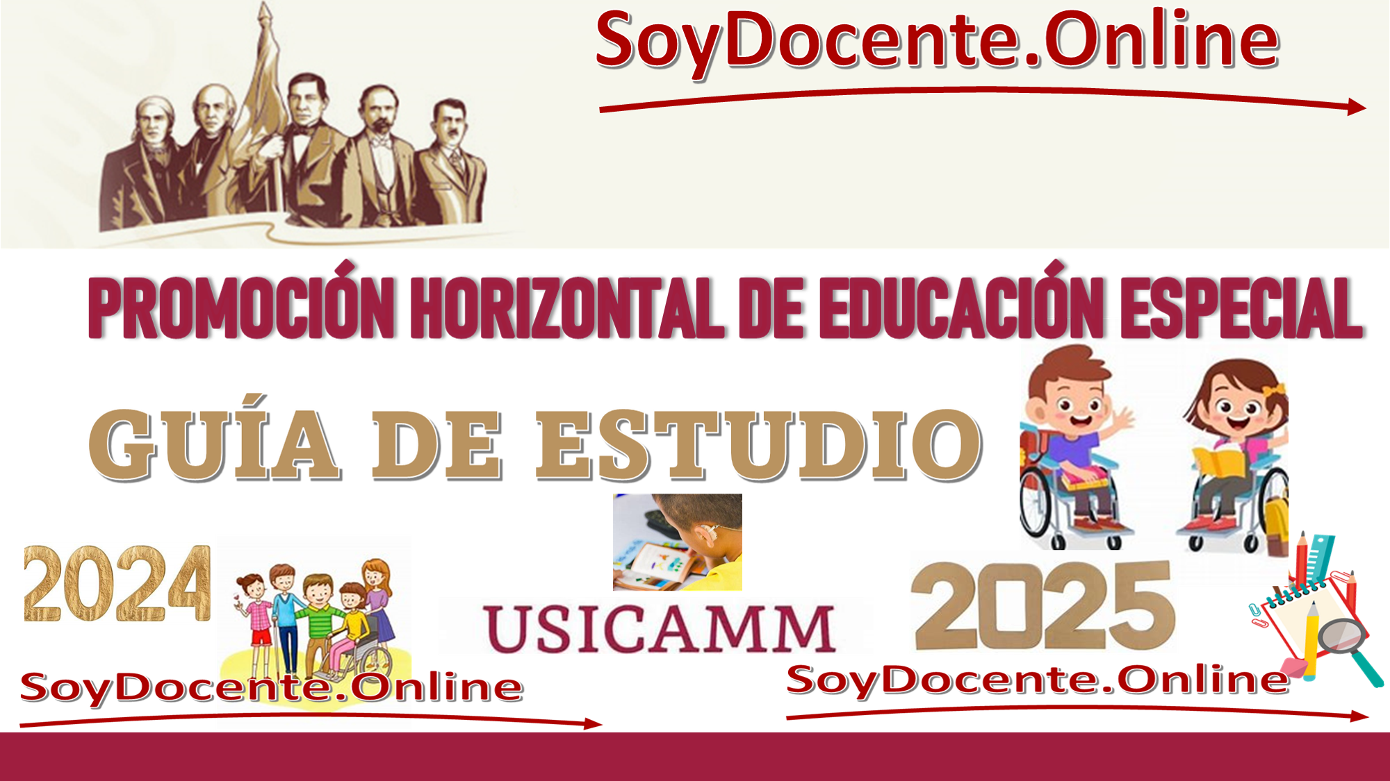 GUÍA DE ESTUDIO EN PROMOCIÓN HORIZONTAL DE EDUCACIÓN ESPECIAL POR USICAMM 2024-2025. ¡Capacítate ahora mismo!