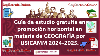 Guía de estudio gratuita en promoción horizontal en materia de GEOGRAFÍA por USICAMM 2024-2025. ¡No esperes más descárgalas ya!
