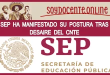 LA SEP HA MANIFESTADO SU POSTURA TRAS EL DESAIRE DE LA CNTE