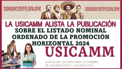 LA USICAMM ALISTA LA PUBLICACIÓN SOBRE EL LISTADO NOMINAL ORDENADO DE LA PROMOCIÓN HORIZONTAL 2024