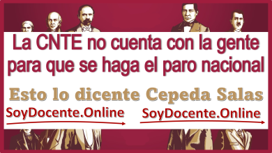 La CNTE no cuenta con la gente para que se haga el paro nacional---Esto lo dice Cepeda Salas 
