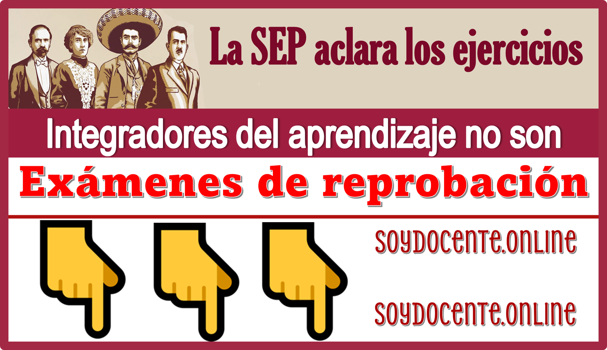 La SEP aclara los ejercicios integradores del aprendizaje no son exámenes de reprobación 
