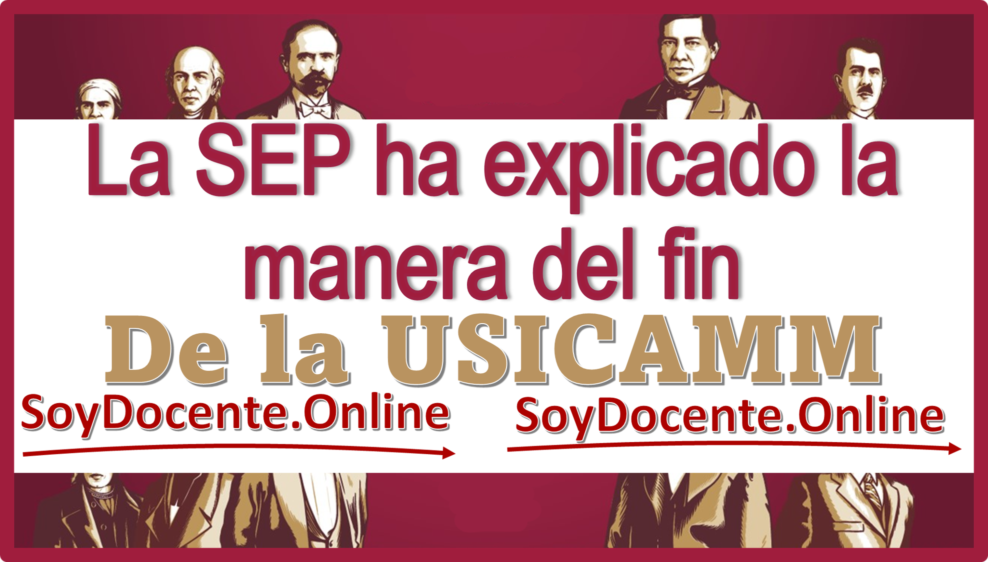 La SEP ha explicado la manera del fin de la USICAMM 