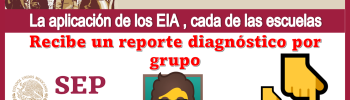 La SEP ha precisado que tras la aplicación de los EIA, cada de las escuelas recibe un reporte diagnóstico por grupo