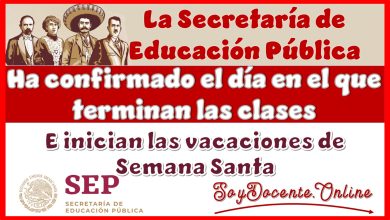 La Secretaría de Educación Pública ha confirmado el día en el que terminan las clases e inician las vacaciones de Semana Santa