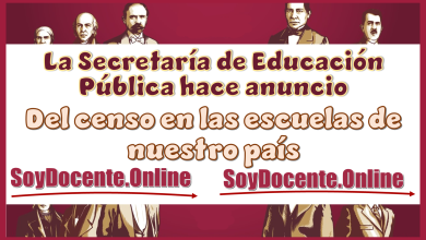 La Secretaría de Educación Pública hace anuncio del censo en las escuelas de nuestro país...Aquí los detalles 