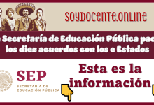 La Secretaría de Educación Pública pacta los diez acuerdos con los Estados...Esta es la información 