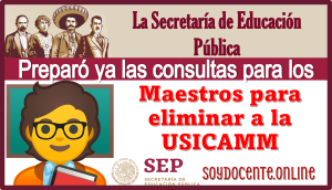 La Secretaría de Educación Pública preparó ya las consultas para los maestros para eliminar a la USICAMM.