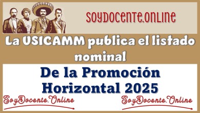 La USICAMM publica el listado nominal ordenado de la Promoción Horizontal 2025 