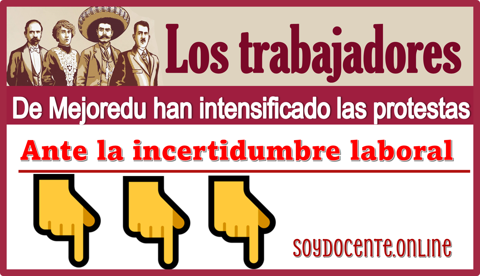 Los trabajadores de Mejoredu han intensificado las protestas ante la incertidumbre laboral 