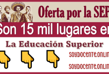 Oferta por la SEP | Son 15 mil lugares en la educación superior 
