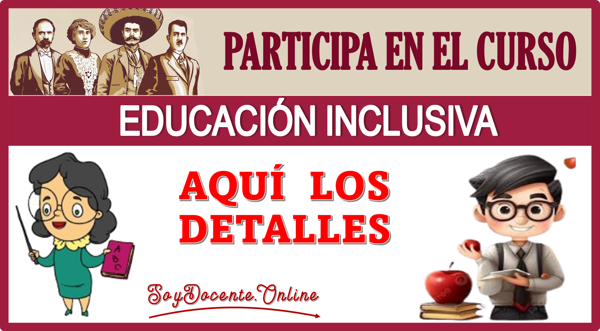 PARTICIPA EN EL CURSO EDUCACIÓN INCLUSIVA...AQUÍ LOS DETALLES