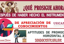 ¿QUÉ PROSIGUE AHORA DESPUÉS DE HABER HECHO EL INSTRUMENTO DE APRECIACIÓN DE CONOCIMIENTOS Y APTITUDES DE PROMOCIÓN HORIZONTAL 2024?