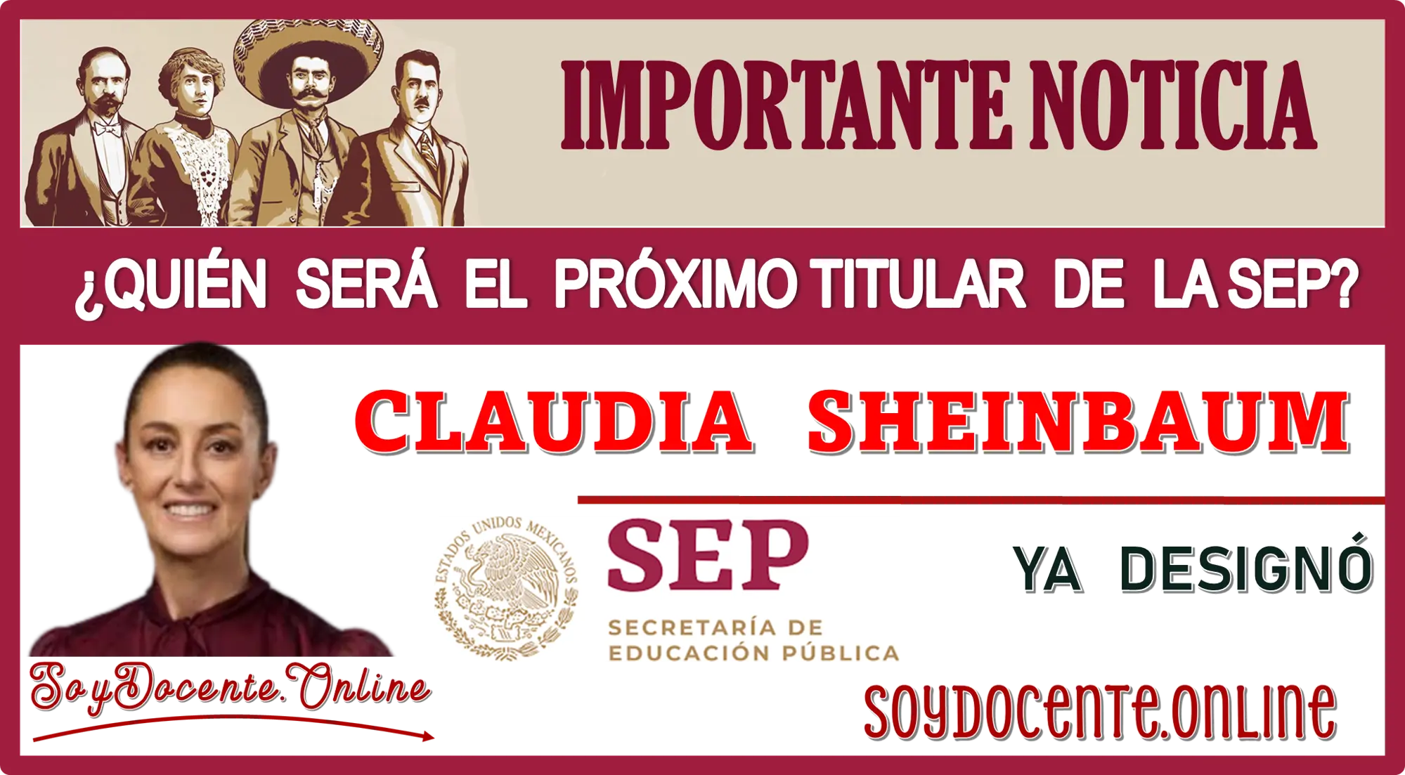 ¿QUIÉN SERÁ EL PRÓXIMO TITULAR DE LA SEP? | CLAUDIA SHEINBAUM YA LO DESIGNÓ