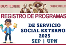 REGISTRO DE PROGRAMAS DE SERVICIO SOCIAL EXTERNOS 2025 | SEP Y UPN