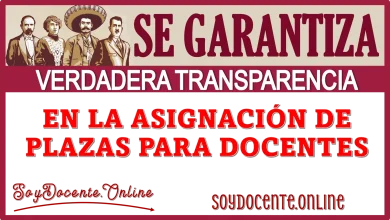 SE GARANTIZA VERDADERA TRANSPARENCIA EN LA ASIGNACIÓN DE PLAZAS PARA DOCENTE