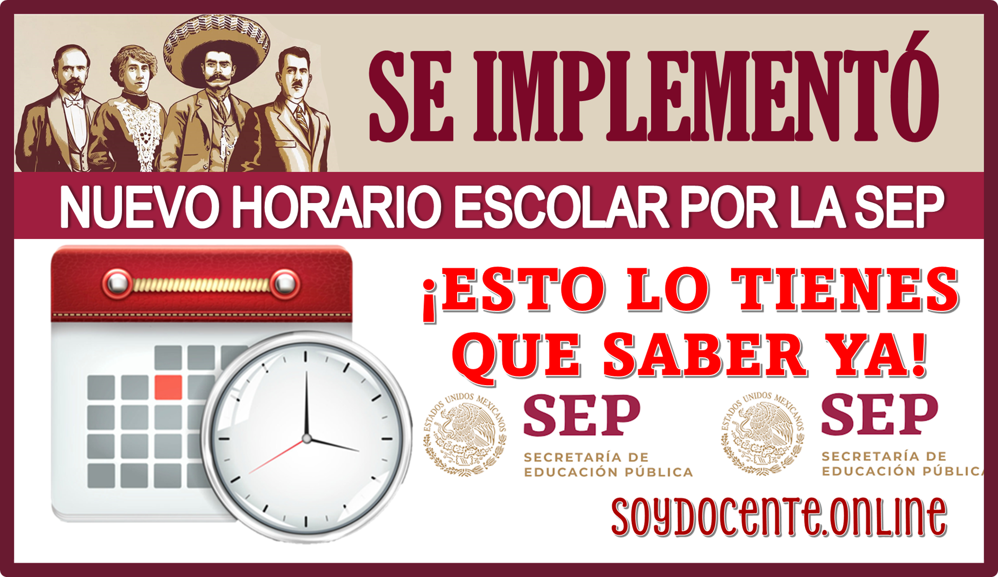 ¿SE IMPLEMENTÓ NUEVO HORARIO ESCOLAR POR LA SEP?...¡ESTO LO TIENES QUE SABER YA!