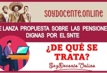 SE LANZA PROPUESTA SOBRE LAS PENSIONES DIGNAS POR EL SNTE…¿DE QUÉ SE TRATA?