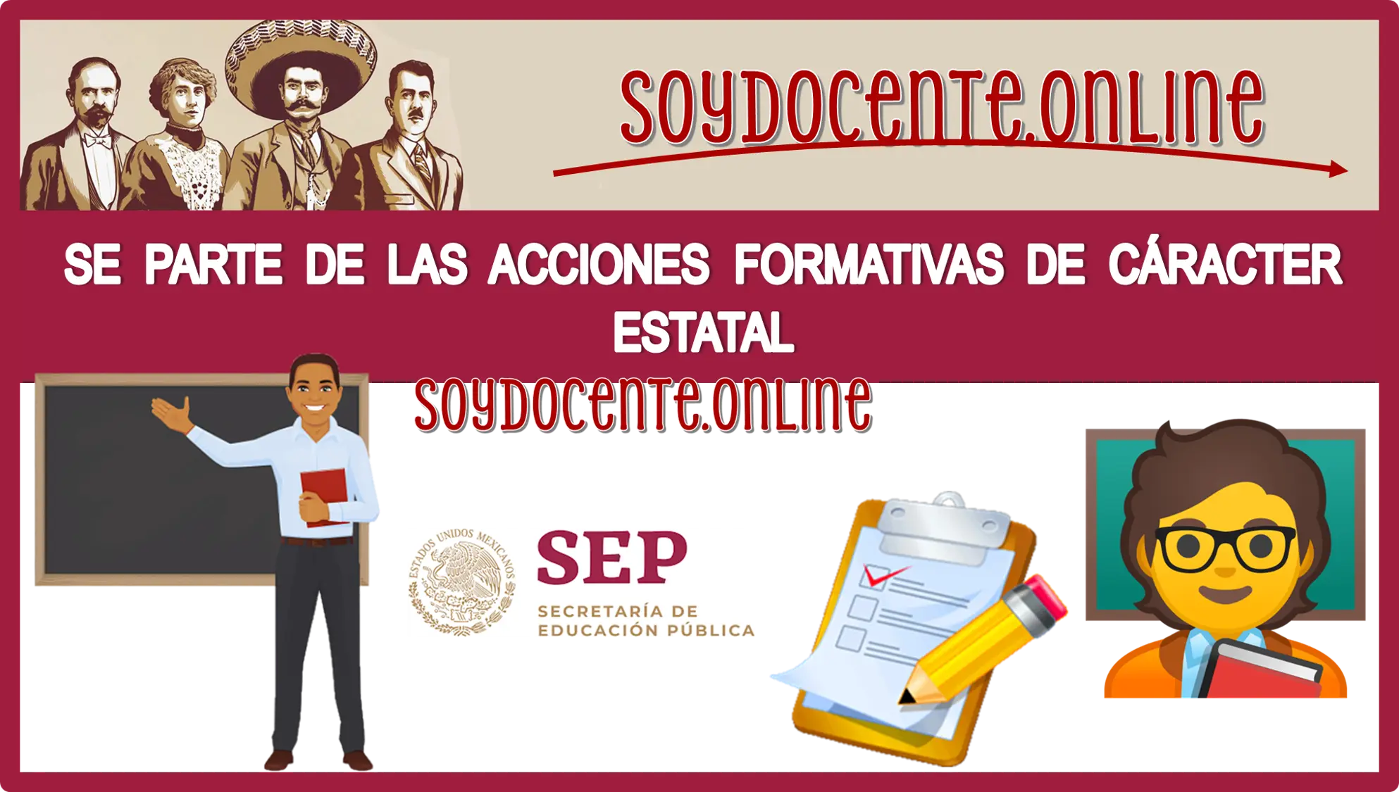 SE PARTE DE LAS ACCIONES FORMATIVAS DE CÁRACTER ESTATAL | DOCENTES ATENCIÓN A ESTO