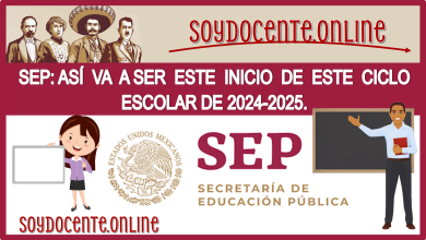 SEP: Así va a ser este inicio de este Ciclo Escolar de 2024-2025