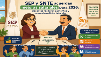 ▷ SEP y SNTE acuerdan mejoras salariales para 2026: docentes recibirán aumentos y nuevos beneficios laborales » 2026 Soy Docente Online 🥇 SEP y SNTE acuerdan mejoras salariales para 2026: docentes recibirán aumentos y nuevos beneficios laborales