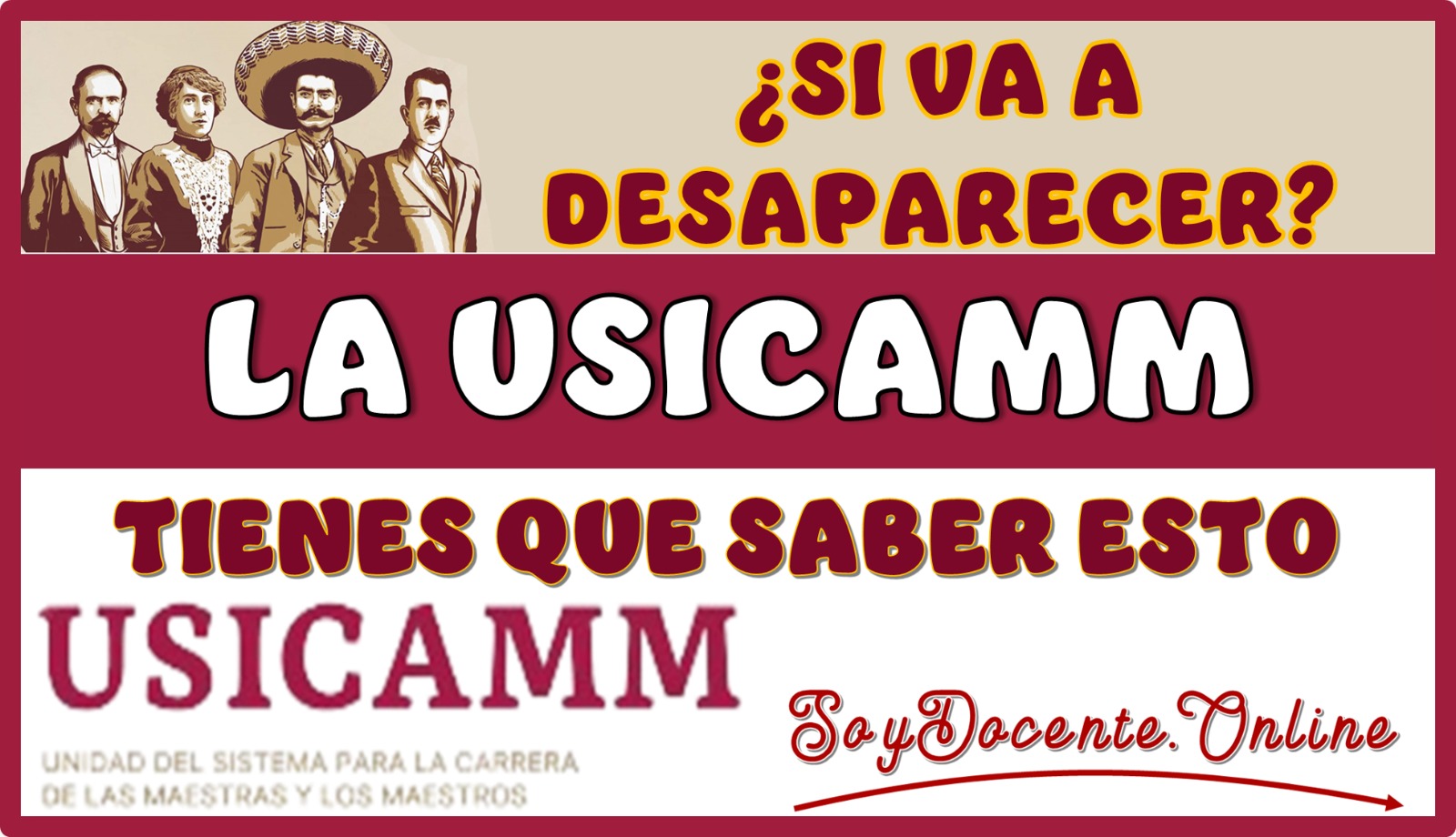 ¿SI VA A DESAPARECER LA USICAMM?...¡TIENES QUE SABER ESTO YA!