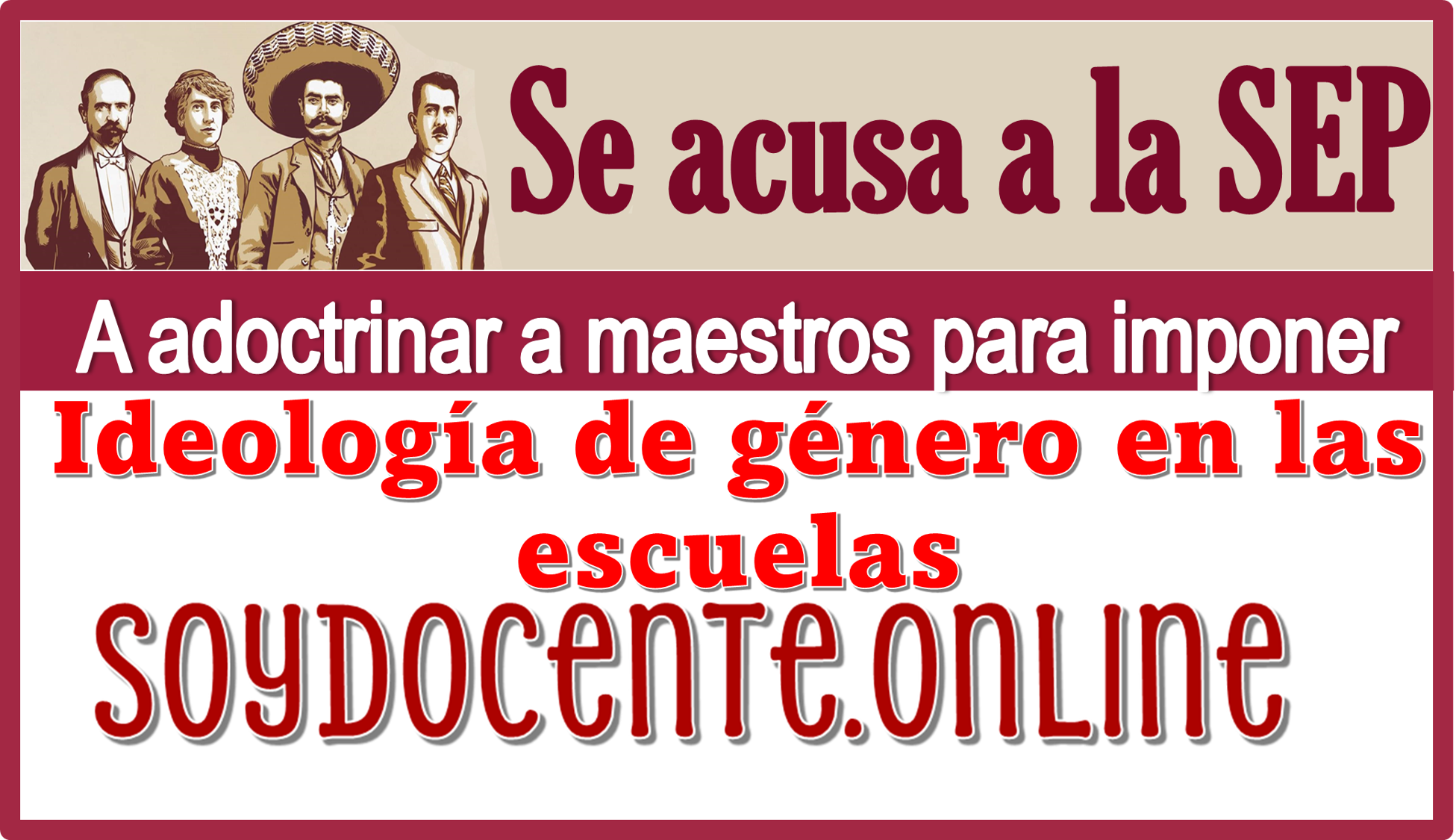 ▷ Se acusa a la SEP de adoctrinar a maestros para imponer ideología de género en las escuelas  » 2025 Soy Docente Online 🥇 Se acusa a la SEP de adoctrinar a maestros para imponer ideología de género en las escuelas