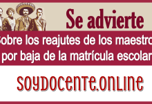 Se advierte sobre los reajustes de los maestros por baja de la matrícula escolar 