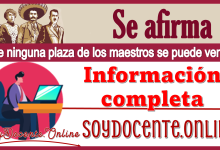 Se afirma que ninguna plaza de los maestros se puede vender...Información completa 