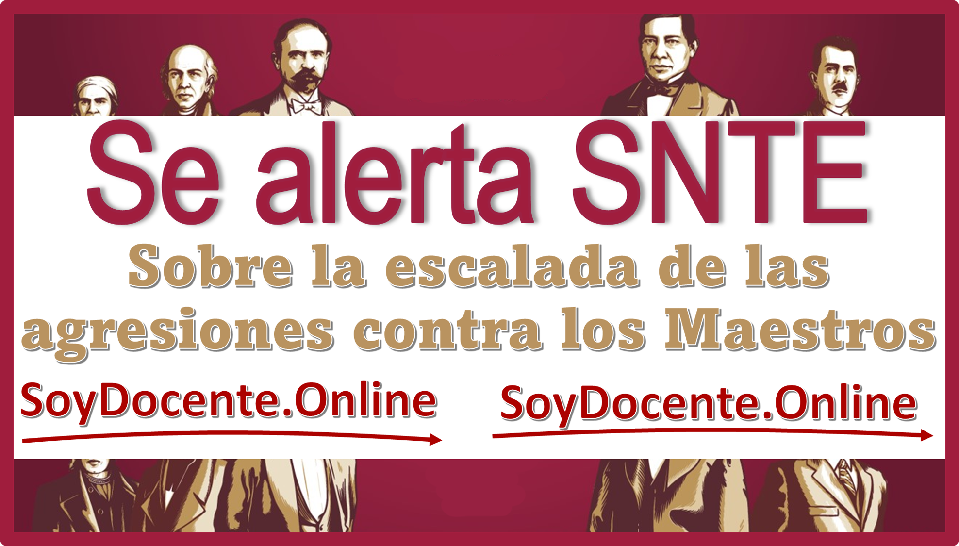 ▷ Se alerta SNTE sobre la escalada de las agresiones contra los Maestros  » 2025 Soy Docente Online 🥇 Se alerta SNTE sobre la escalada de las agresiones contra los Maestros