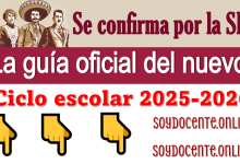 Se confirma por la SEP la guía oficial del nuevo ciclo escolar 2025-2026