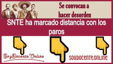 Se convocan a hacer desorden....SNTE ha marcado la distancia con los paros 