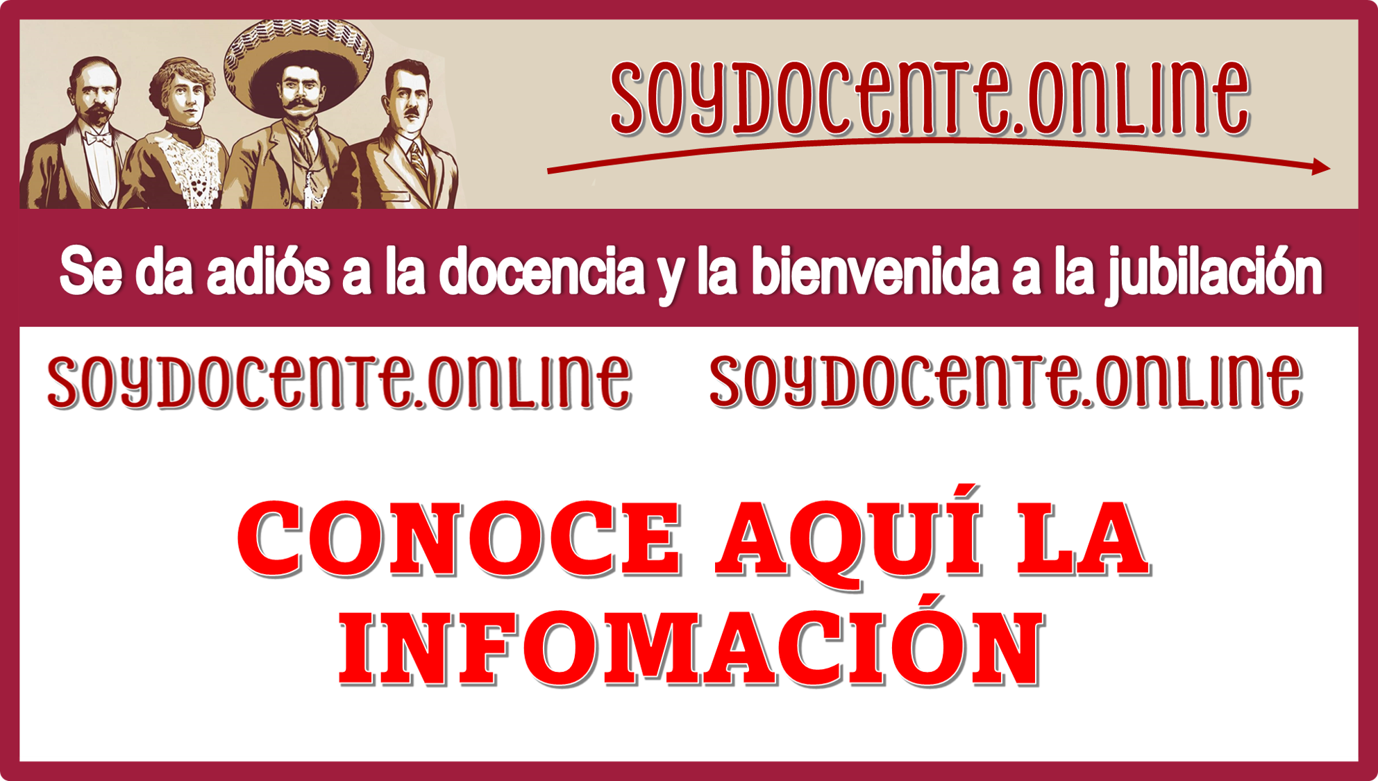 Se da adiós a la docencia y la bienvenida a la jubilación 