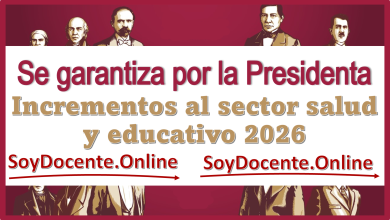 Se garantiza por la Presidenta incrementos al sector salud y educativo 2026 