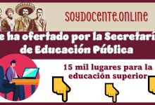 Se ha ofertado por Secretaría de Educación Pública 15 mil lugares para la educación superior...¿Ya tienes tu lugar?