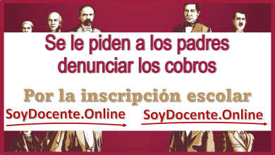 Se le piden a los padres denunciar los cobros por la inscripción escolar 