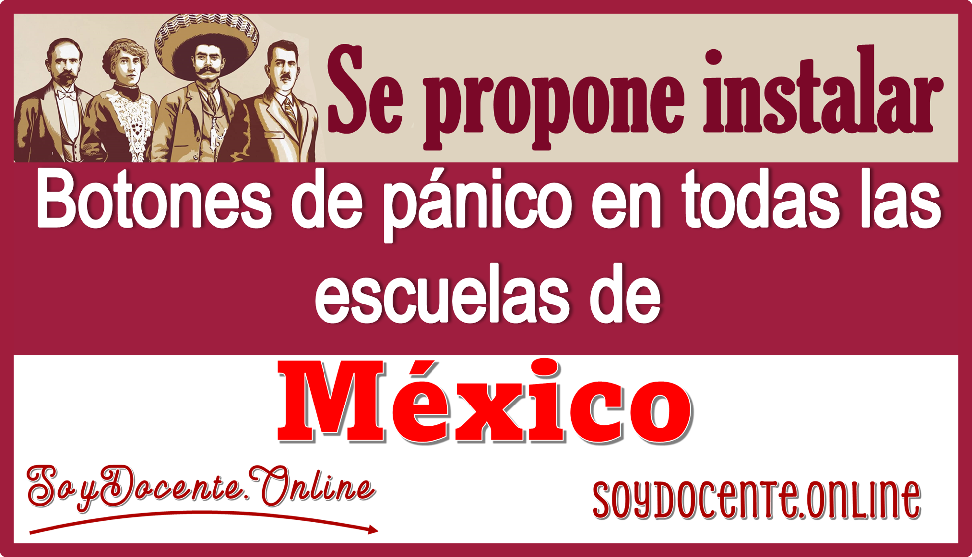 Se propone instalar botones de pánico en todas las escuelas de México 