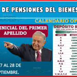 Se realiza el pago de Pensiones de Bienestar con el calendario oficial del 7 al 28 de septiembre.