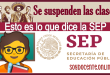 Se suspenden las clases...Esto es lo que dice la SEP 