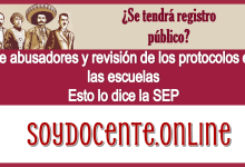 ¿Se tendrá registro público de abusadores y revisión de los protocoles en las escuelas? | Esto lo dice la SEP 
