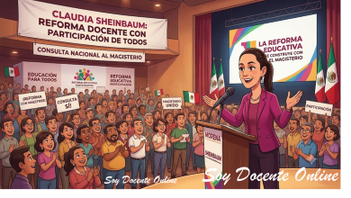 ▷ Sheinbaum plantea consulta nacional al magisterio y afirma que la reforma docente debe construirse con la participación de todos » 2026 Soy Docente Online 🥇 Sheinbaum plantea consulta nacional al magisterio y afirma que la reforma docente debe construirse con la participación de todos
