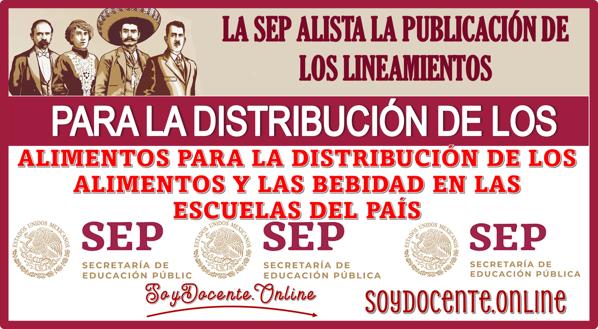 TIENES QUÉ SABER ESTO: LA SEP ALISTA LA PUBLICACIÓN DE LOS LINEAMIENTOS PARA LA DISTRIBUCIÓN DE LOS ALIMENTOS PARA LA DISTRIBUCIÓN DE LOS ALIMENTOS Y LAS BEBIDAS EN LAS ESCUELAS DEL PAÍS.