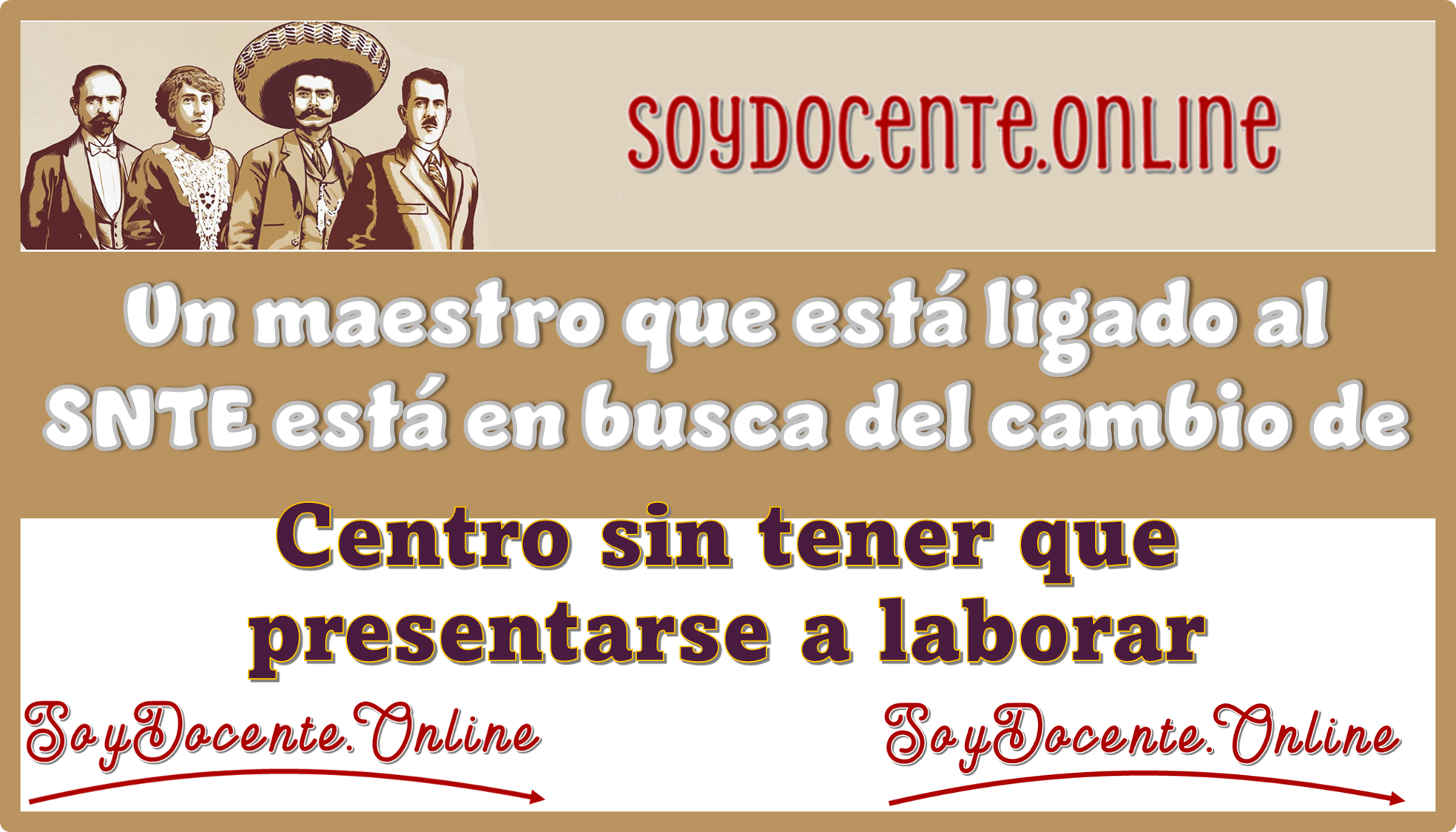 Un maestro que está ligado al SNTE está en busca del cambio de centro sin tener que presentarse a laborar 