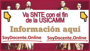 Va el SNTE con el fin de la USICAMM...Información aquí 
