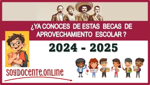 ¿YA CONOCES DE ESTAS BECAS DE APROVECHAMIENTO ESCOLAR 2024-2025?...AQUÍ LOS DETALLES 