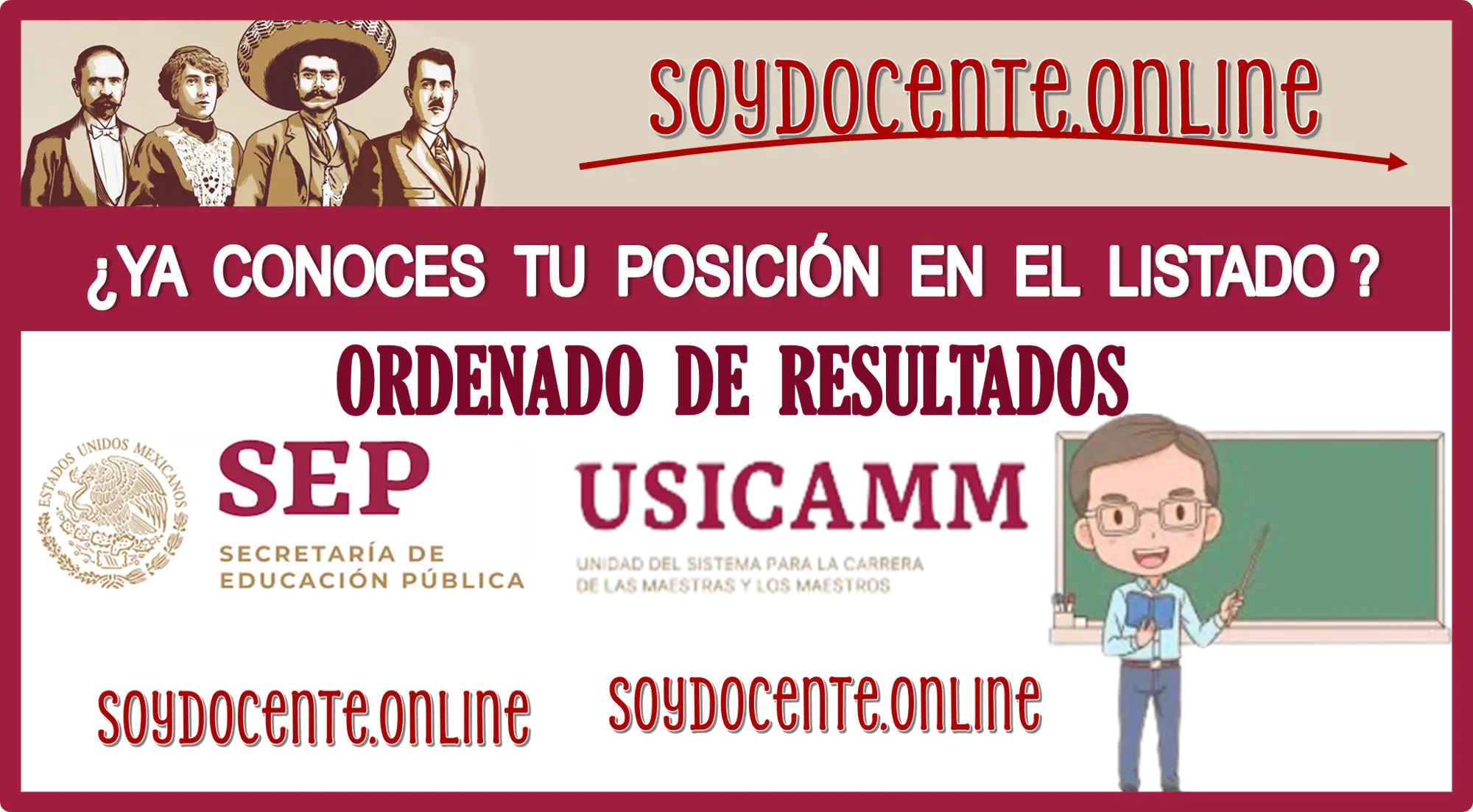 ¿YA CONOCES TU POSICIÓN EN EL LISTADO ORDENADO DE RESULTADOS? | ASÍ PUEDES HACERLO 