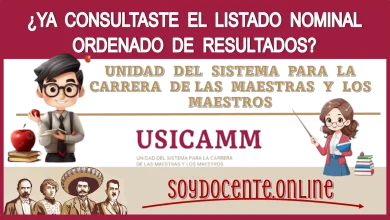 ¿YA CONSULTASTE EL LISTADO NOMINAL ORDENADO DE RESULTADOS? | UNIDAD DEL SISTEMA PARA LA CARRERA DE LAS MAESTRAS Y LOS MAESTROS 